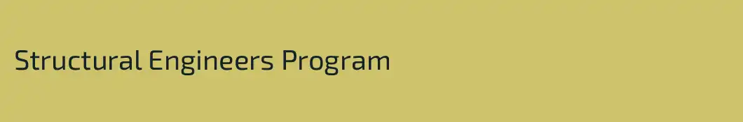 Structural Engineers Program